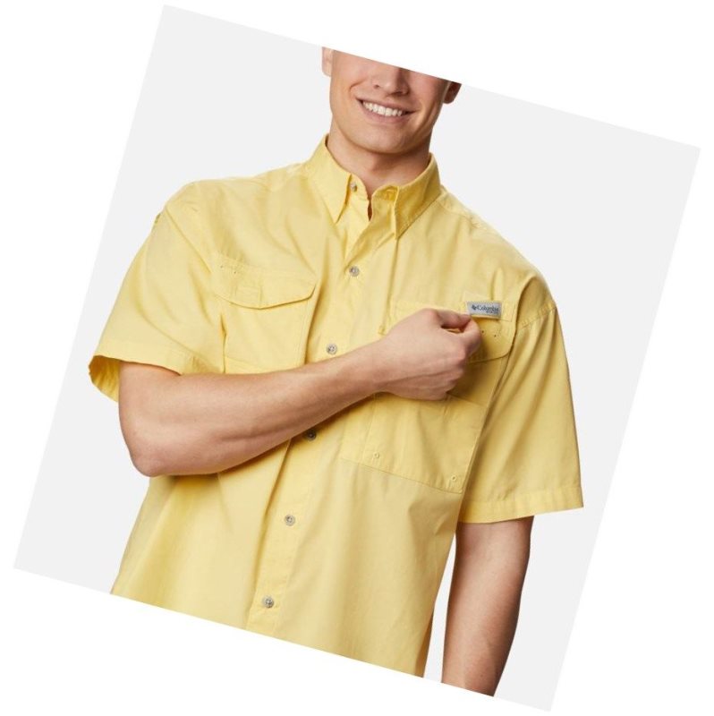Columbia PFG Bonehead Short Sleeve Tall Gömlek Erkek Turuncu | 46129-JUZO