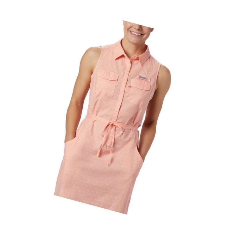 Columbia PFG Bonehead Stretch Sleeveless Elbise Kadın Pembe | 81465-CEXP