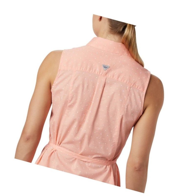Columbia PFG Bonehead Stretch Sleeveless Elbise Kadın Pembe | 81465-CEXP