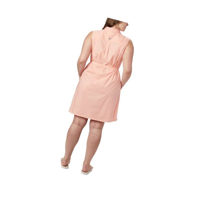Columbia PFG Bonehead Stretch Sleeveless Plus Size Elbise Kadın Pembe | 52964-VYIU
