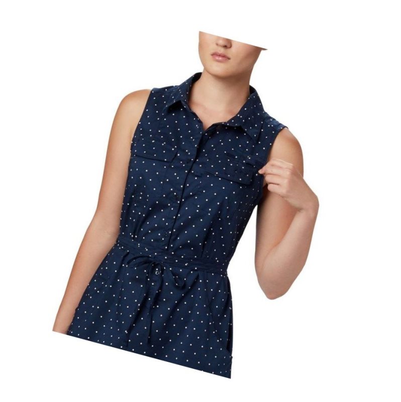 Columbia PFG Bonehead Stretch Sleeveless Elbise Kadın Lacivert | 43951-QBTI