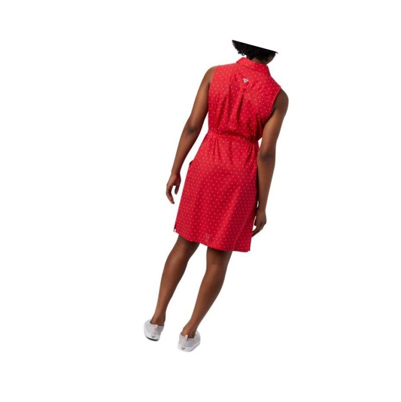 Columbia PFG Bonehead Stretch Sleeveless Elbise Kadın Kırmızı | 35978-RAOF