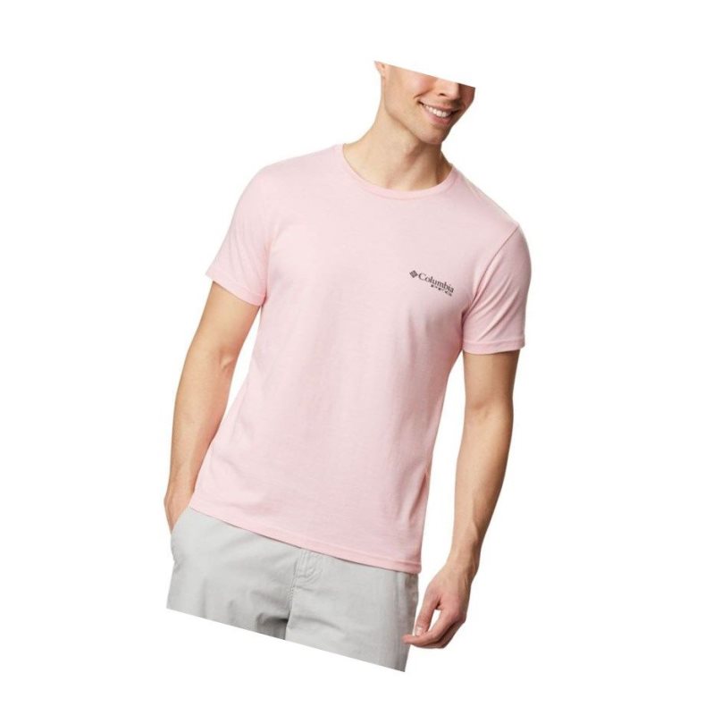 Columbia PFG Clemens Tişört Erkek Pembe | 41062-VGSU