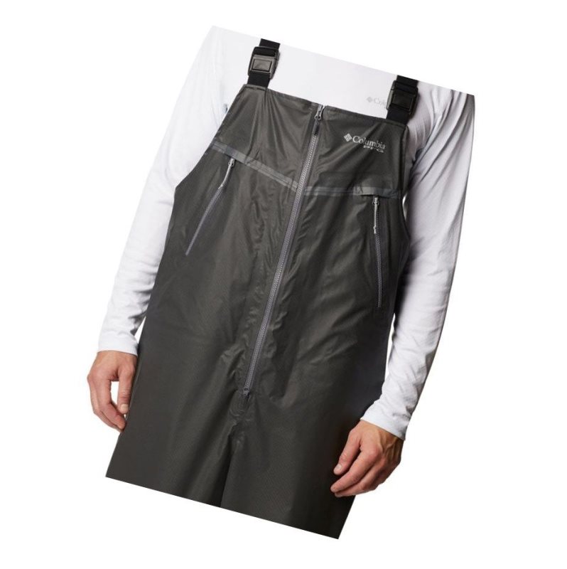 Columbia PFG Force XII OutDry Extreme Bib Pantolon Erkek Koyu Gri | 21930-MYFL