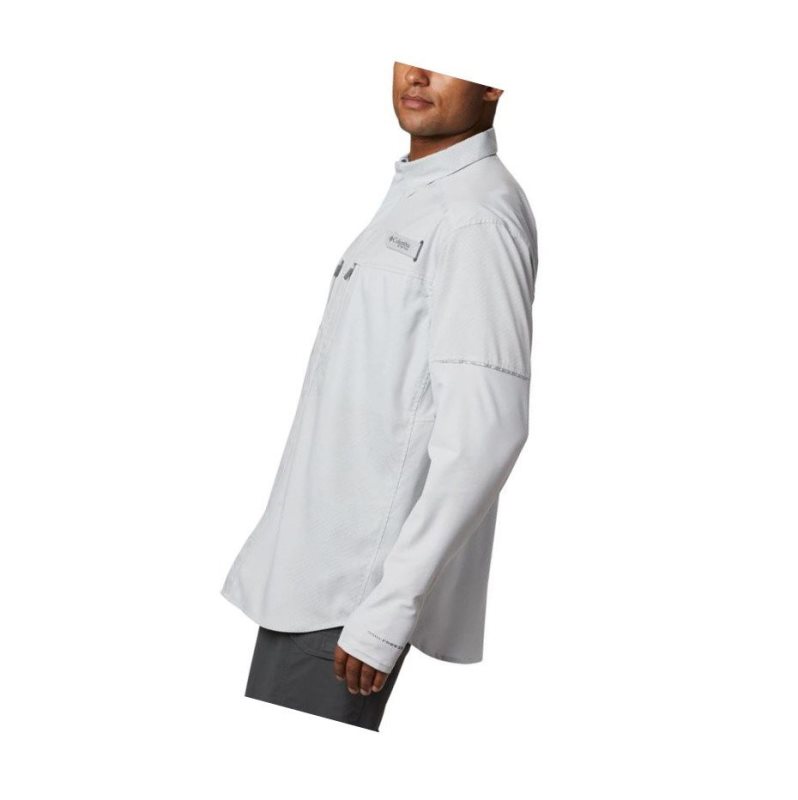 Columbia PFG Force XII Zero Long Sleeve Hybrid Gömlek Erkek Gri | 28940-JAWM
