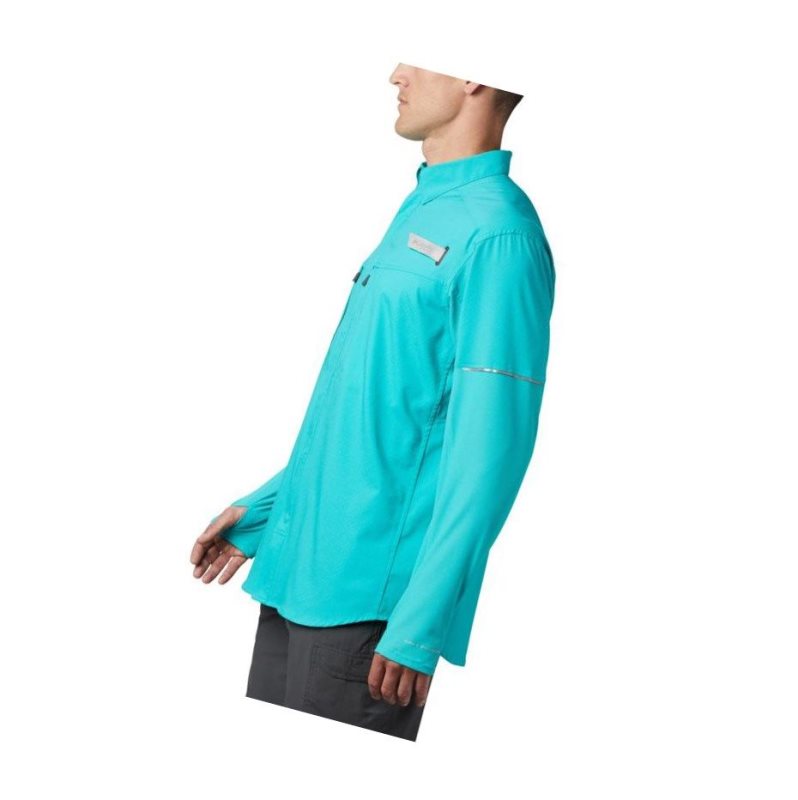 Columbia PFG Force XII Zero Long Sleeve Hybrid Gömlek Erkek Açık Turkuaz | 13489-PBRV