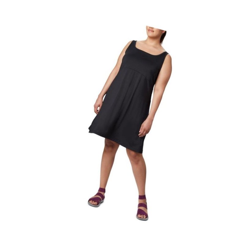 Columbia PFG Freezer III Plus Size Elbise Kadın Siyah | 37185-TAPR