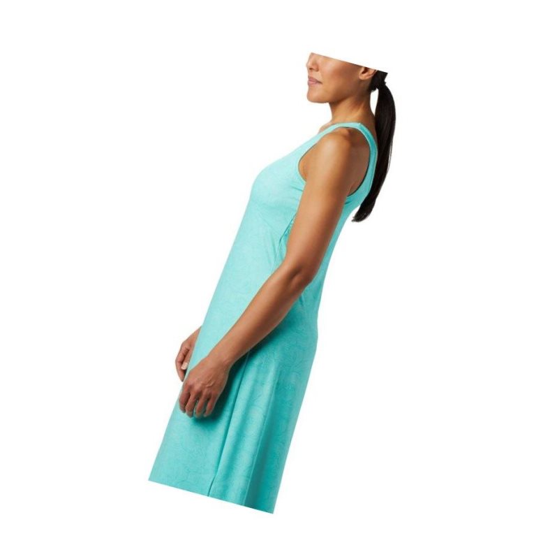 Columbia PFG Freezer Maxi Elbise Kadın Mavi | 34901-FKYJ