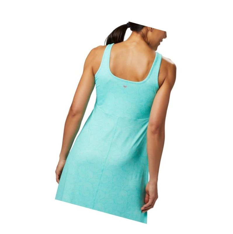 Columbia PFG Freezer Maxi Elbise Kadın Mavi | 34901-FKYJ