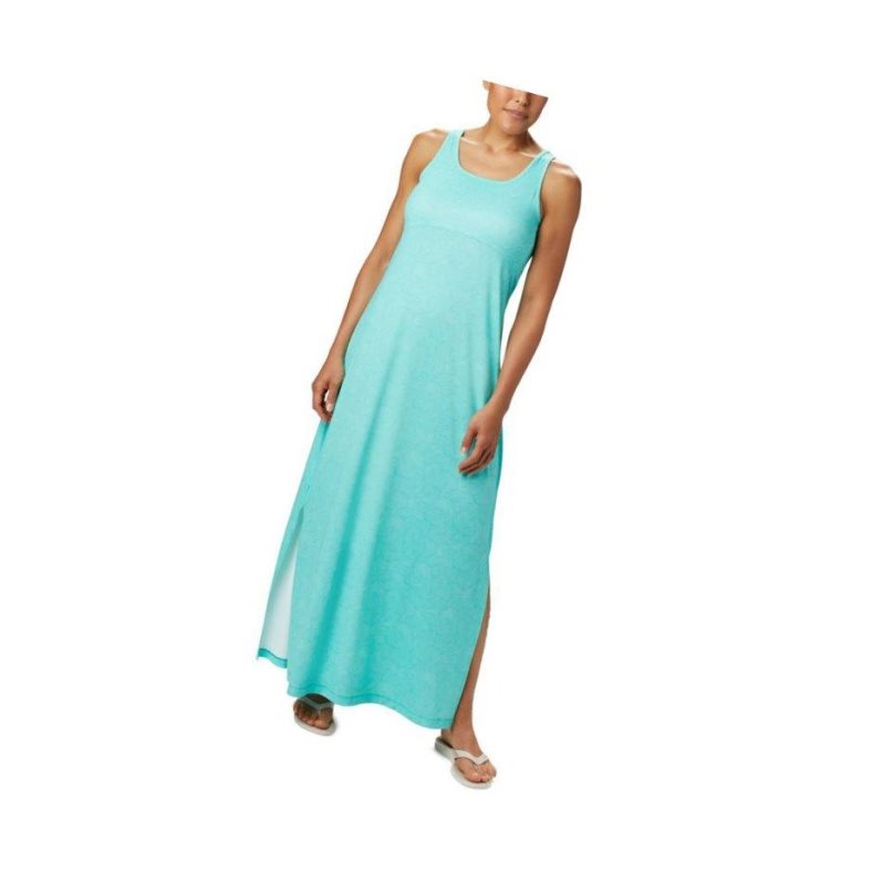Columbia PFG Freezer Maxi Elbise Kadın Mavi | 34901-FKYJ