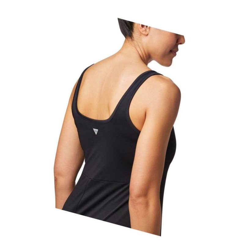Columbia PFG Freezer Maxi Elbise Kadın Siyah | 72390-AYDI