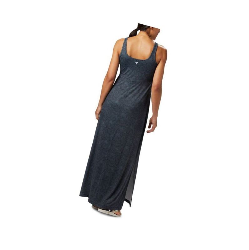 Columbia PFG Freezer Maxi Elbise Kadın Siyah | 62745-JFPG