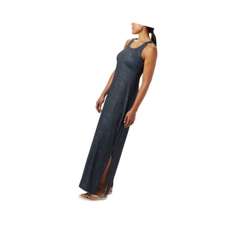Columbia PFG Freezer Maxi Elbise Kadın Siyah | 62745-JFPG