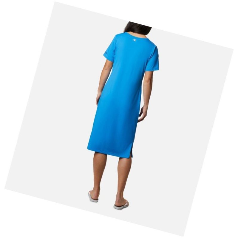 Columbia PFG Freezer Mid Elbise Kadın Mavi Mavi | 52897-MVIK