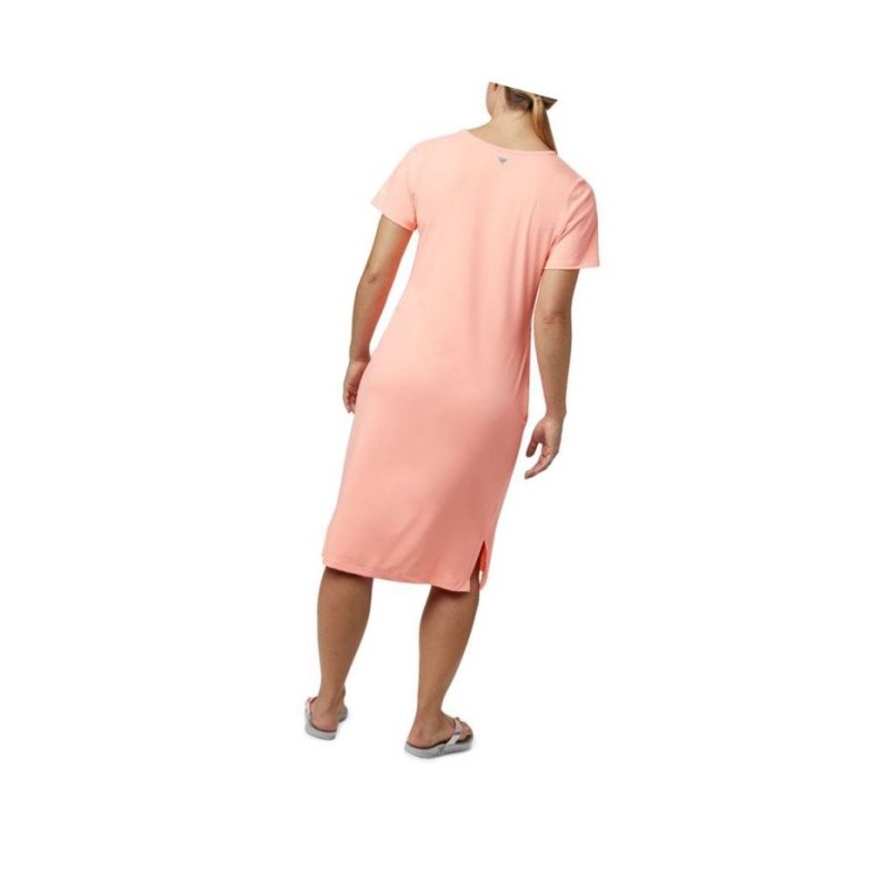 Columbia PFG Freezer Mid Elbise Kadın Pembe | 48519-JPZB