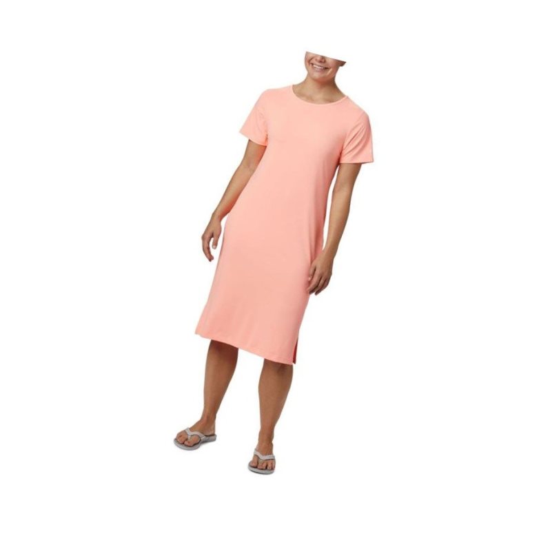 Columbia PFG Freezer Mid Elbise Kadın Pembe | 48519-JPZB