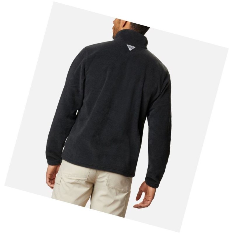 Columbia PFG Grander Marlin MTR Fleece Sweatshirt Erkek Siyah | 62578-DZFR