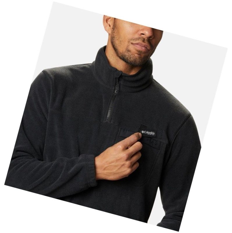 Columbia PFG Grander Marlin MTR Fleece Sweatshirt Erkek Siyah | 62578-DZFR