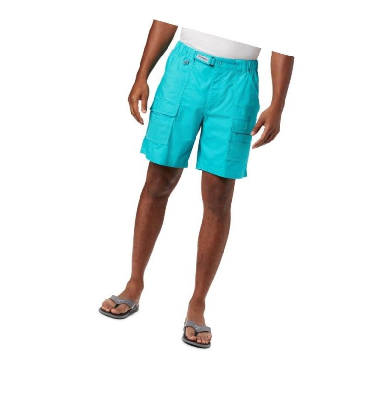 Columbia PFG Half Moon III Şort Erkek Açık Turkuaz | 62043-DASE