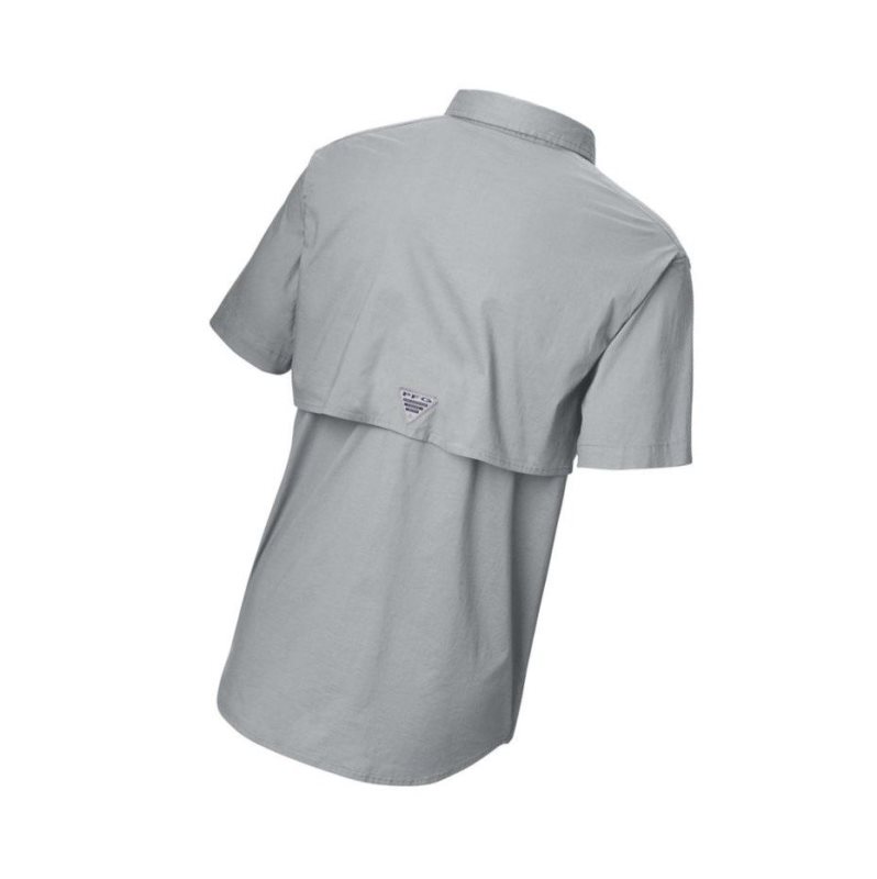 Columbia PFG Half Moon Short Sleeve Gömlek Erkek Gri | 72984-CSPW
