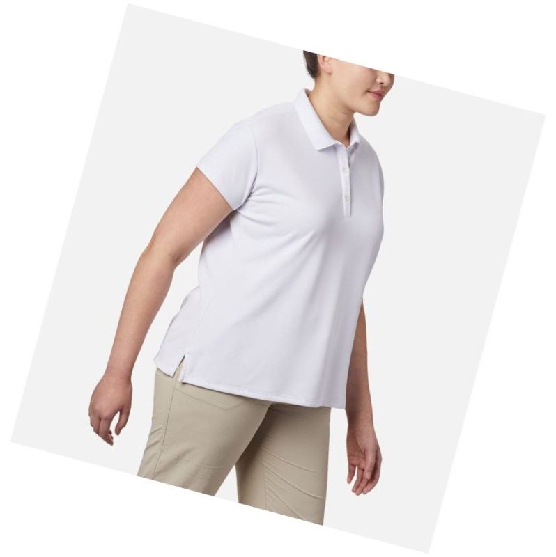 Columbia PFG Innisfree Short Sleeve Plus Size Polo Gömlek Kadın Beyaz | 71954-WQUI