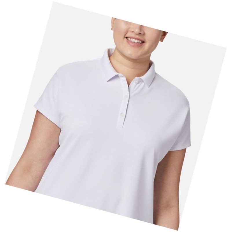 Columbia PFG Innisfree Short Sleeve Plus Size Polo Gömlek Kadın Beyaz | 71954-WQUI