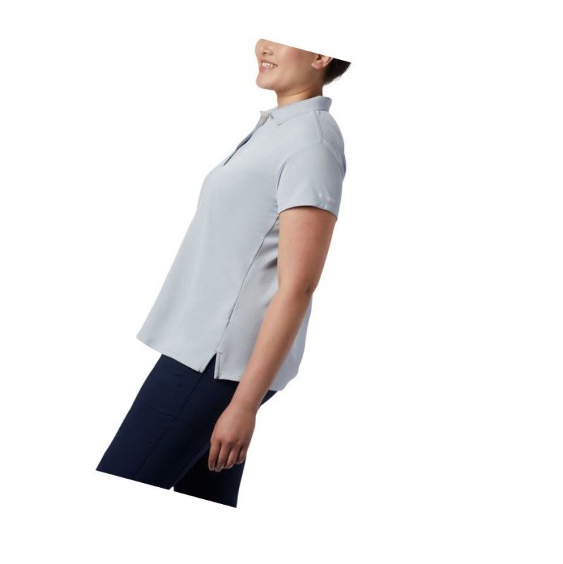 Columbia PFG Innisfree Short Sleeve Plus Size Polo Gömlek Kadın Gri | 06189-HDBQ
