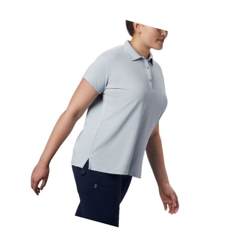 Columbia PFG Innisfree Short Sleeve Plus Size Polo Gömlek Kadın Gri | 06189-HDBQ