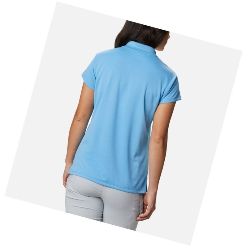Columbia PFG Innisfree Short Sleeve Polo Gömlek Kadın Mavi | 67520-ALHZ