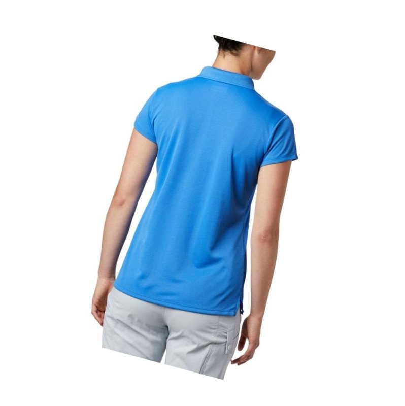 Columbia PFG Innisfree Short Sleeve Polo Gömlek Kadın Mavi | 67485-JZXR