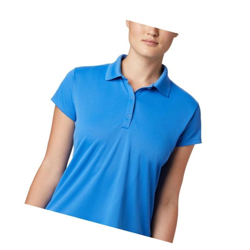 Columbia PFG Innisfree Short Sleeve Polo Gömlek Kadın Mavi | 67485-JZXR