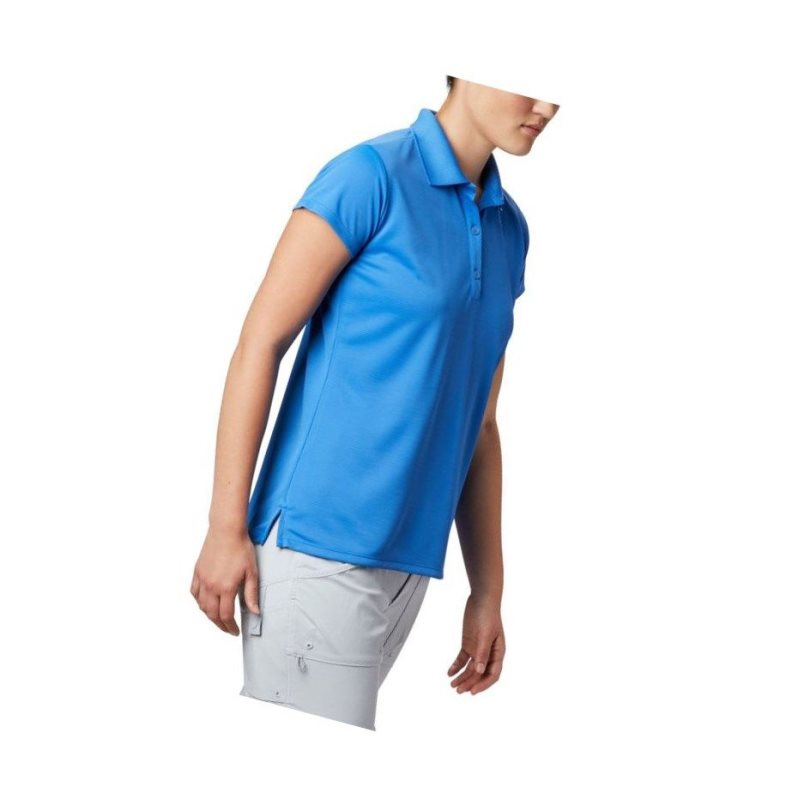 Columbia PFG Innisfree Short Sleeve Polo Gömlek Kadın Mavi | 67485-JZXR