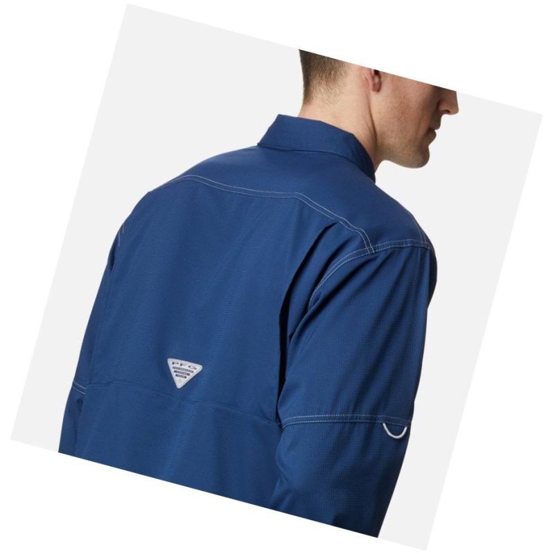 Columbia PFG Low Drag Offshore Long Sleeve Gömlek Erkek Koyu Gri | 95241-RIHE