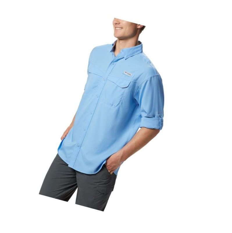 Columbia PFG Low Drag Offshore Long Sleeve Gömlek Erkek Beyaz | 40167-HXPT