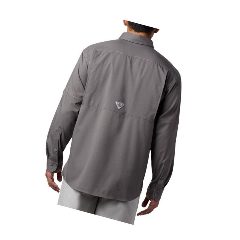 Columbia PFG Low Drag Offshore Long Sleeve Gömlek Erkek Gri | 29175-WLAY