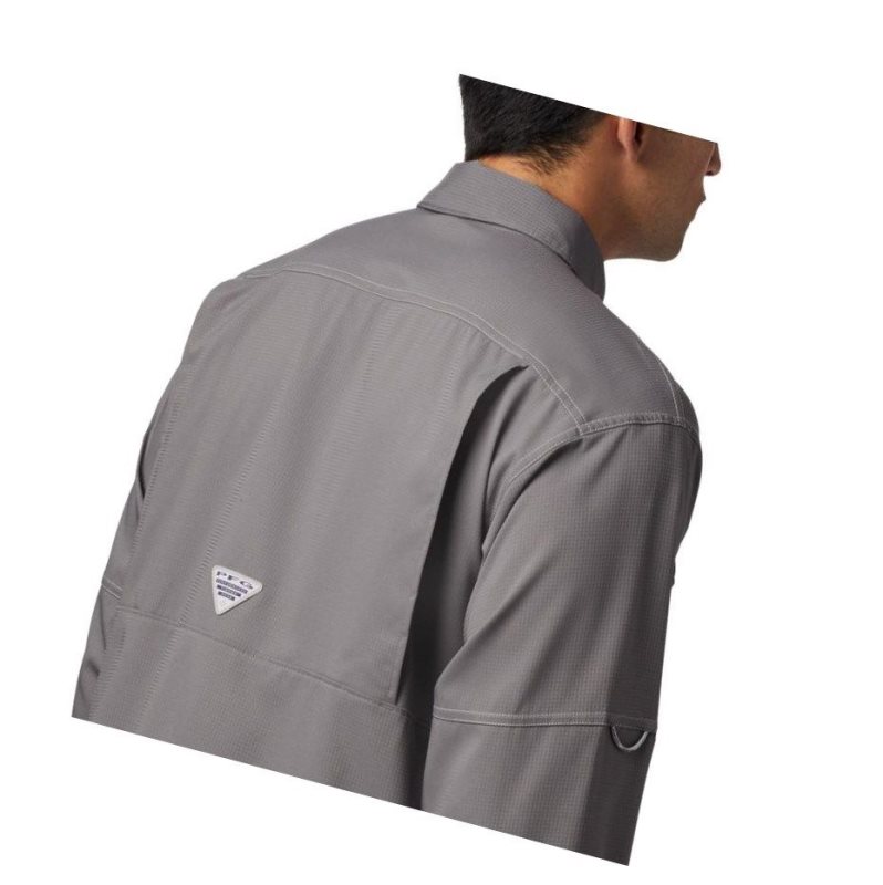 Columbia PFG Low Drag Offshore Long Sleeve Gömlek Erkek Gri | 29175-WLAY