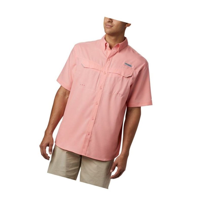 Columbia PFG Low Drag Offshore Short Sleeve Gömlek Erkek Pembe | 67253-QNYJ
