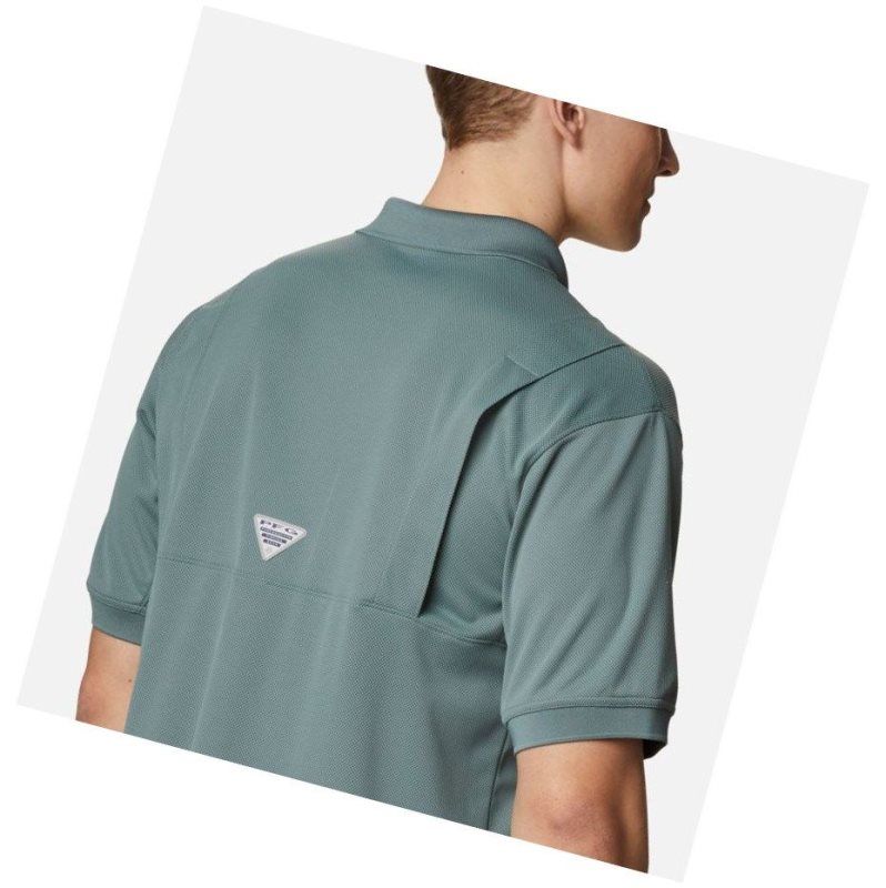 Columbia PFG Perfect Cast Big Polo Gömlek Erkek Yeşil | 73054-EFNC
