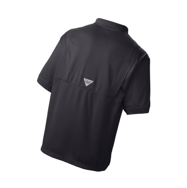 Columbia PFG Perfect Cast Big Polo Gömlek Erkek Siyah | 94035-YARS