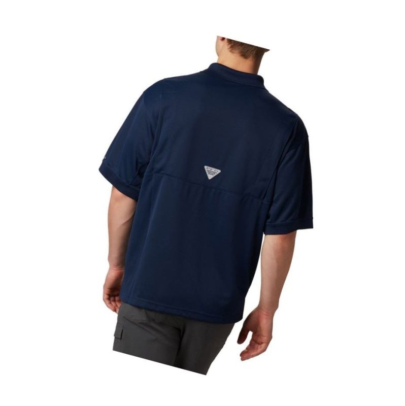 Columbia PFG Perfect Cast Polo Gömlek Erkek Lacivert | 96704-XBZC