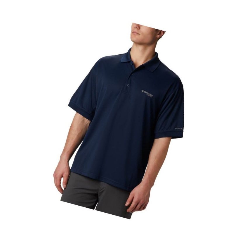Columbia PFG Perfect Cast Polo Gömlek Erkek Lacivert | 96704-XBZC