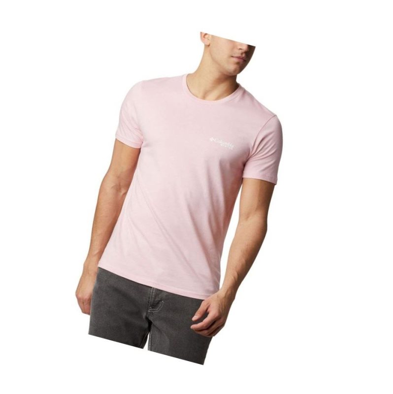 Columbia PFG Scribble Graphic Tişört Erkek Pembe | 98036-ZFKG
