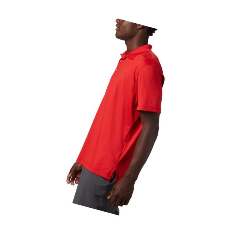 Columbia PFG Skiff Cast Polo Gömlek Erkek Kırmızı | 81739-KHJF