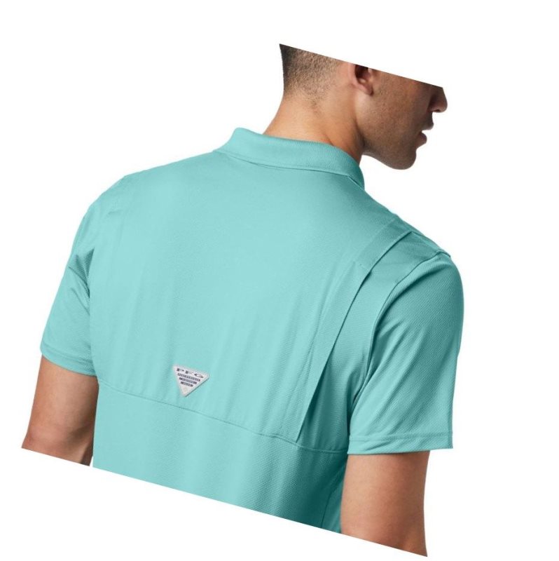 Columbia PFG Skiff Cast Polo Gömlek Erkek Açık Mavi | 01927-UILO