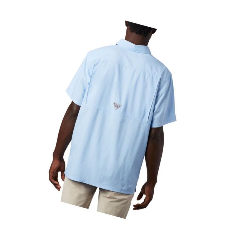 Columbia PFG Slack Tide Camp Big Gömlek Erkek Mavi | 76104-JVEH