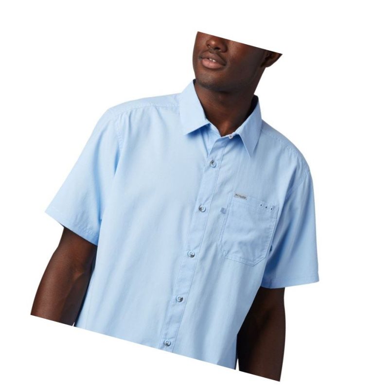 Columbia PFG Slack Tide Camp Big Gömlek Erkek Mavi | 76104-JVEH