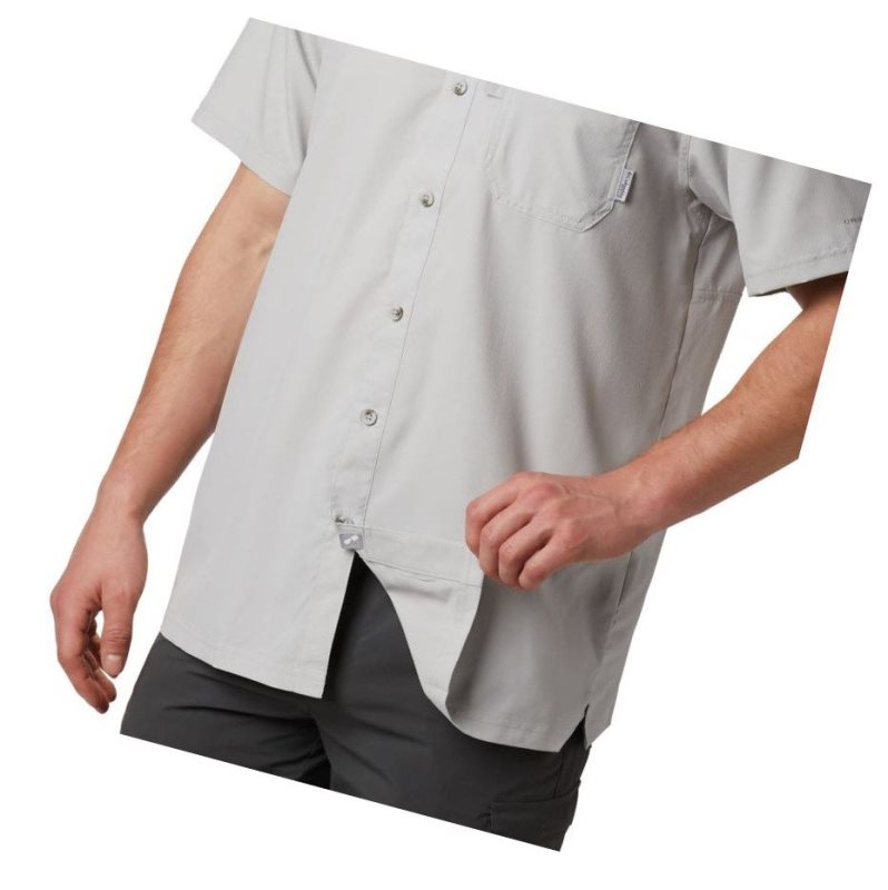 Columbia PFG Slack Tide Camp Big Gömlek Erkek Gri | 10234-SWEQ