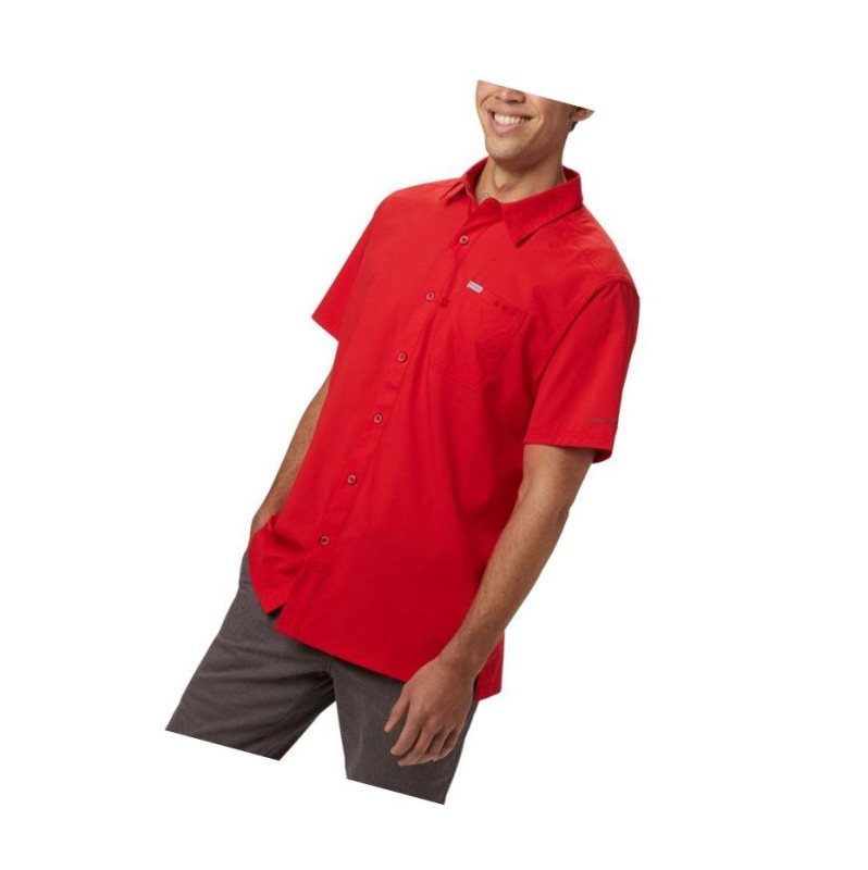 Columbia PFG Slack Tide Camp Gömlek Erkek Kırmızı | 71964-XJQY