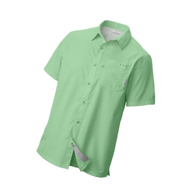 Columbia PFG Slack Tide Camp Gömlek Erkek Yeşil | 53047-WNMG
