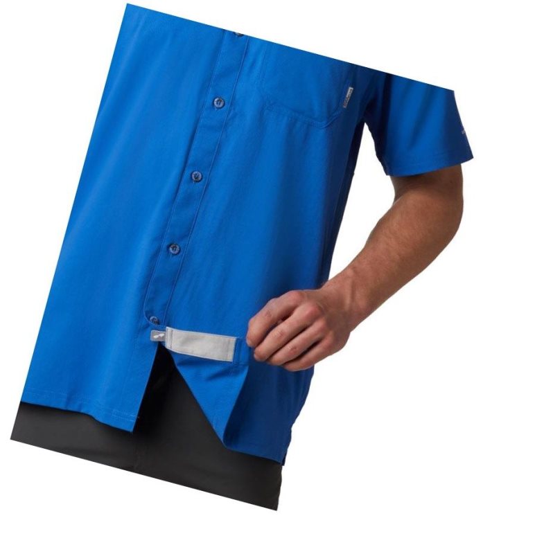 Columbia PFG Slack Tide Camp Gömlek Erkek Mavi | 43068-NZTF